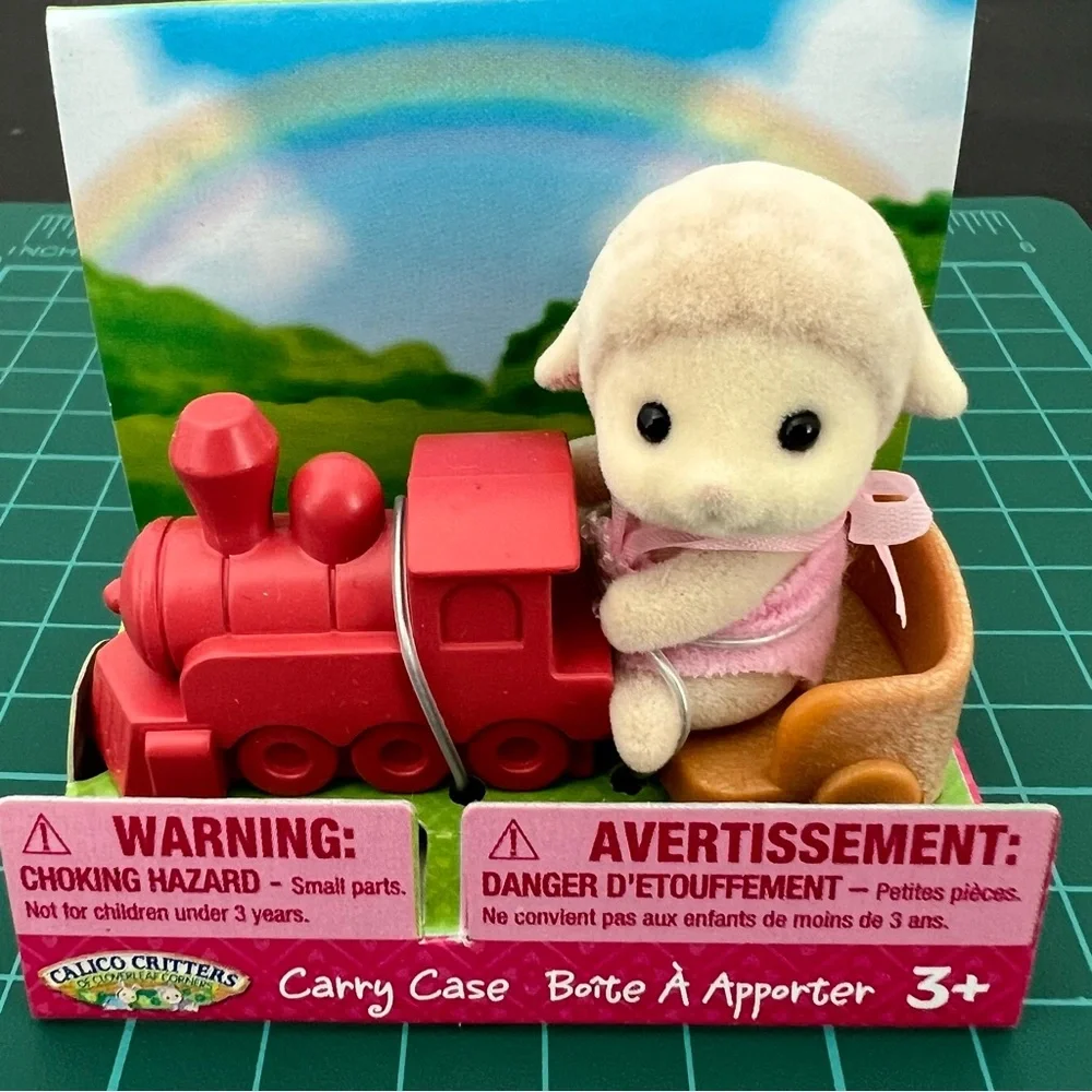 Calico Critters Baby Sheep And Train Mini Bring Box - Picture 7 of 7